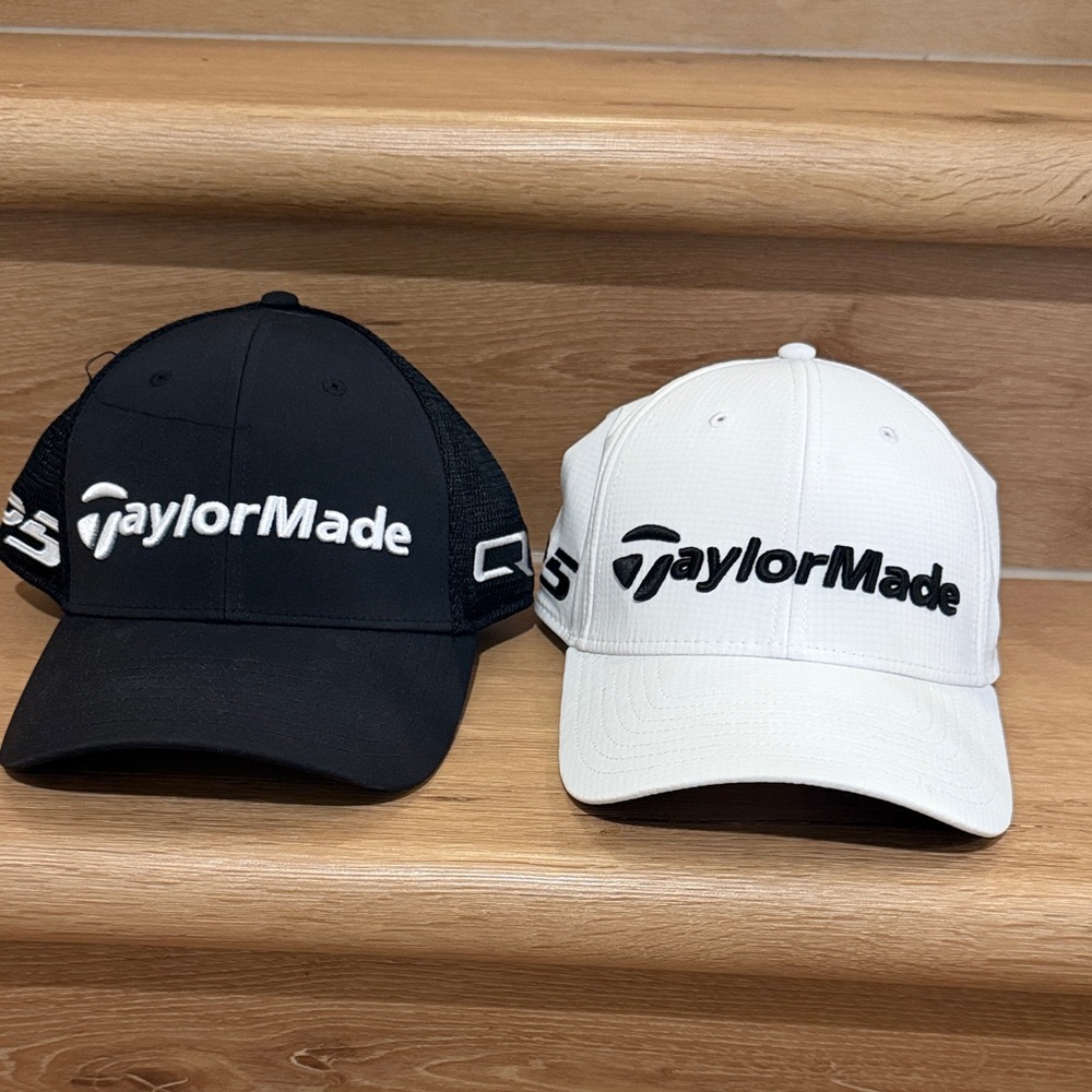 TaylorMade  Black and White Hats
